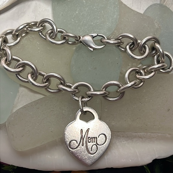 Tiffany & Co. Jewelry - Tiffany & Co. Mom Heart Charm Bracelet